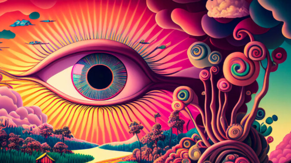Reishi Mushroom Psychedelic eye