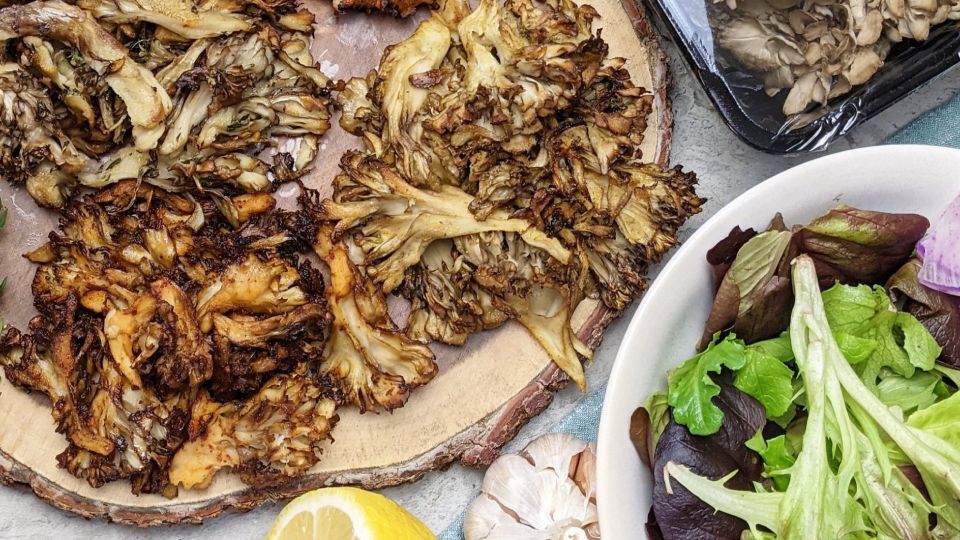 maitake mushroom salad for weigh loss